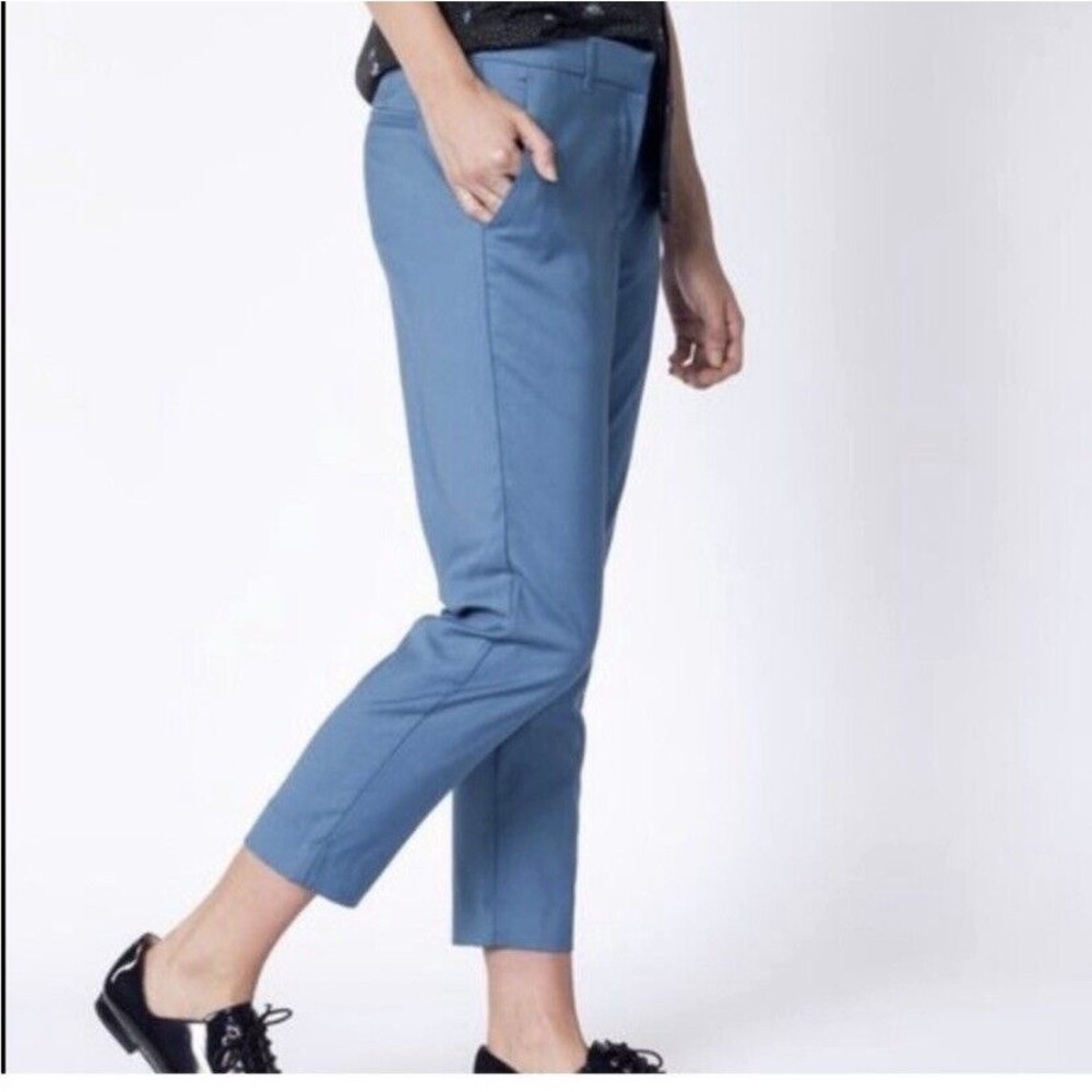 Wildfang NEW Slate Blue Crop Pant. Size 18